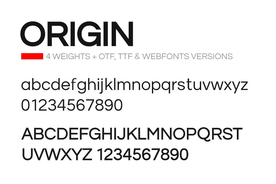 Origin Heavy Font preview